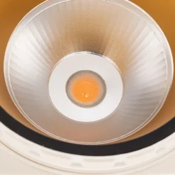 Bega LED innfelt takspot Studio Line, svart/messing, aluminium