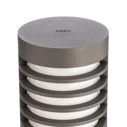 Bega LED-gatelampe 85061AK3, grå, 3000 K, støpt aluminium