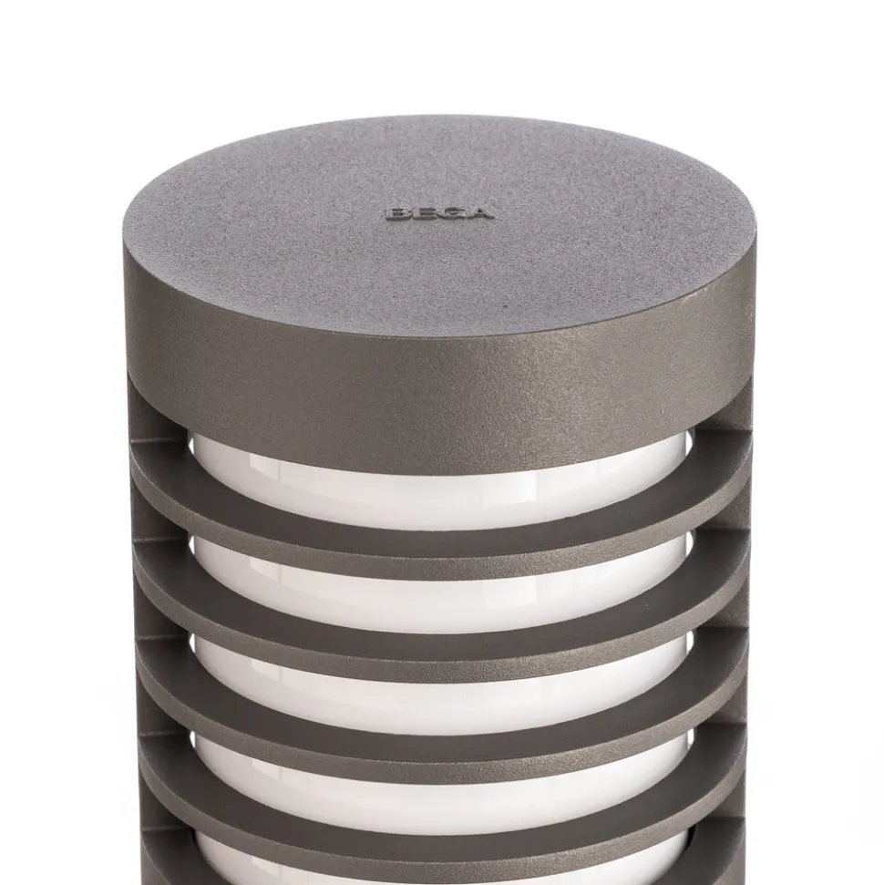 Bega LED-gatelampe 85061AK3, grå, 3000 K, støpt aluminium