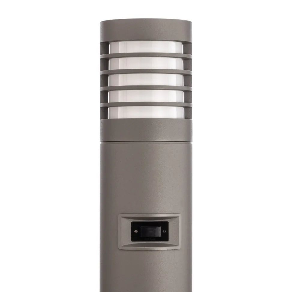 Bega LED-gatelampe 85061AK3, grå, 3000 K, støpt aluminium