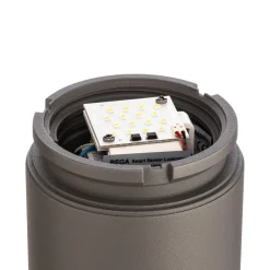 Bega LED-gatelampe 85061AK3, grå, 3000 K, støpt aluminium