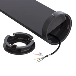 Bega LED-sokkellampe 84749, grafitt, støpt aluminium, glass