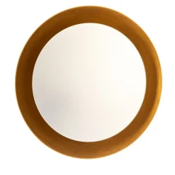 Bega LED-speil Studio Line svart-messing, Ø 50 cm