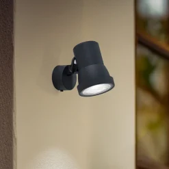 Bega LED-spotlight 84951 K3, av/på, grafitt, støpt aluminium