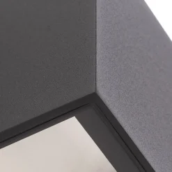 Bega utendørs vegglampe 24135 K3, grafitt, opp/ned, DALI