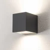 Bega utendørs vegglampe 24719 K3, grafitt, opp/ned, støpt aluminium