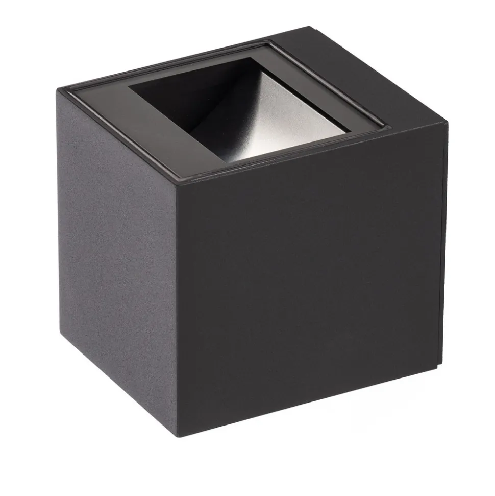 Bega utendørs vegglampe 24719 K3, grafitt, opp/ned, støpt aluminium