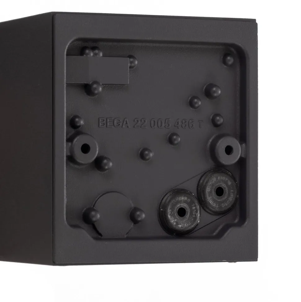 Bega utendørs vegglampe 24719 K3, grafitt, opp/ned, støpt aluminium