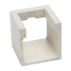 Betonggrå LED utendørs vegglampe Riak