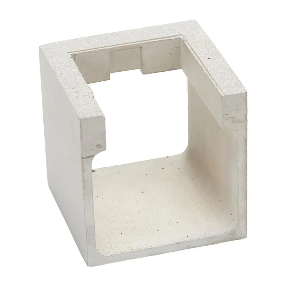 Betonggrå LED utendørs vegglampe Riak