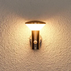 Bevegelsesmelder vegglampe Tiga til utebruk, LED