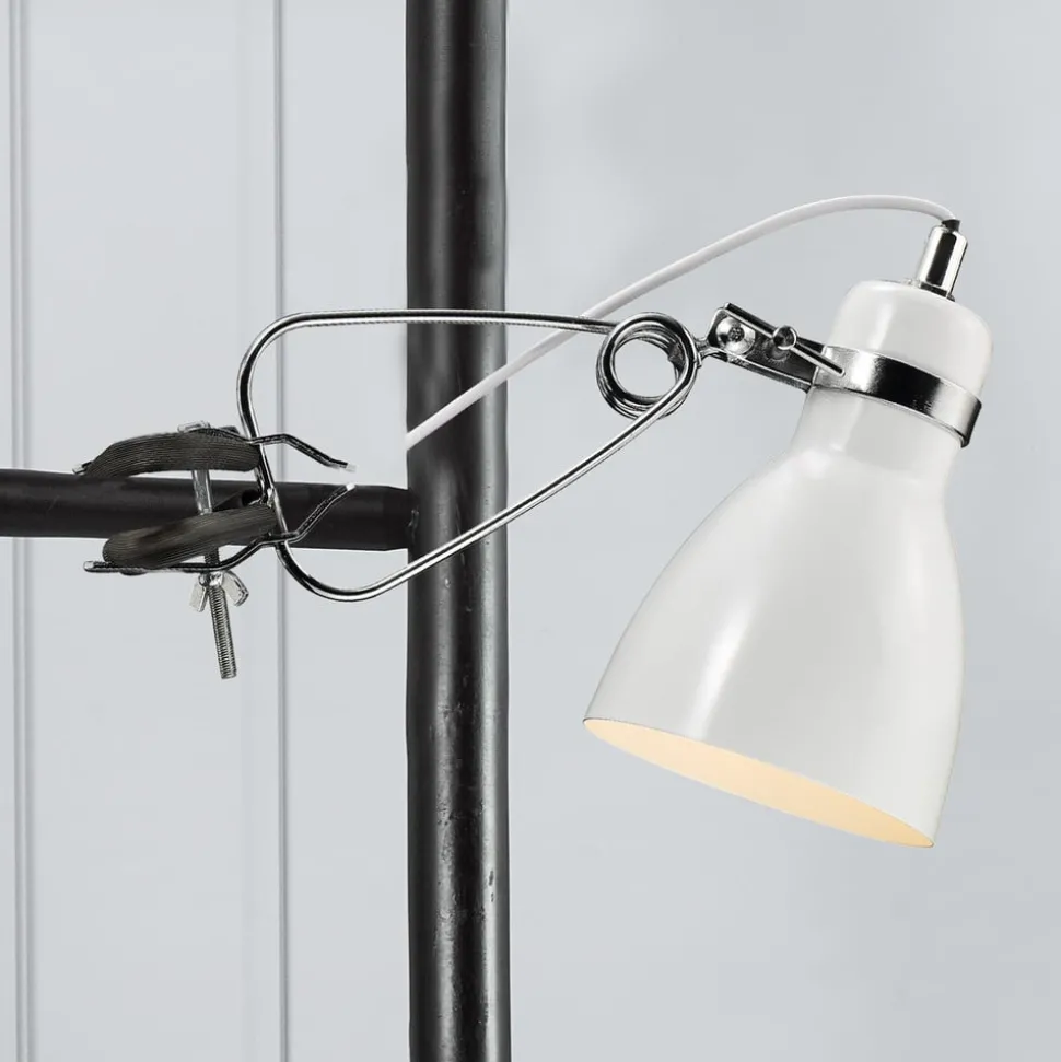 Blank klemmelampe Clone hvit