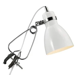 Blank klemmelampe Clone hvit
