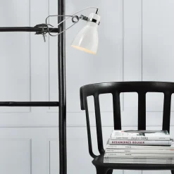 Blank klemmelampe Clone hvit