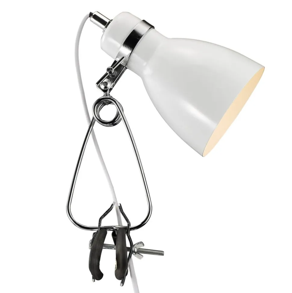 Blank klemmelampe Clone hvit
