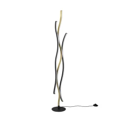 Blaze LED-gulvlampe med dimmer, CCT, messing