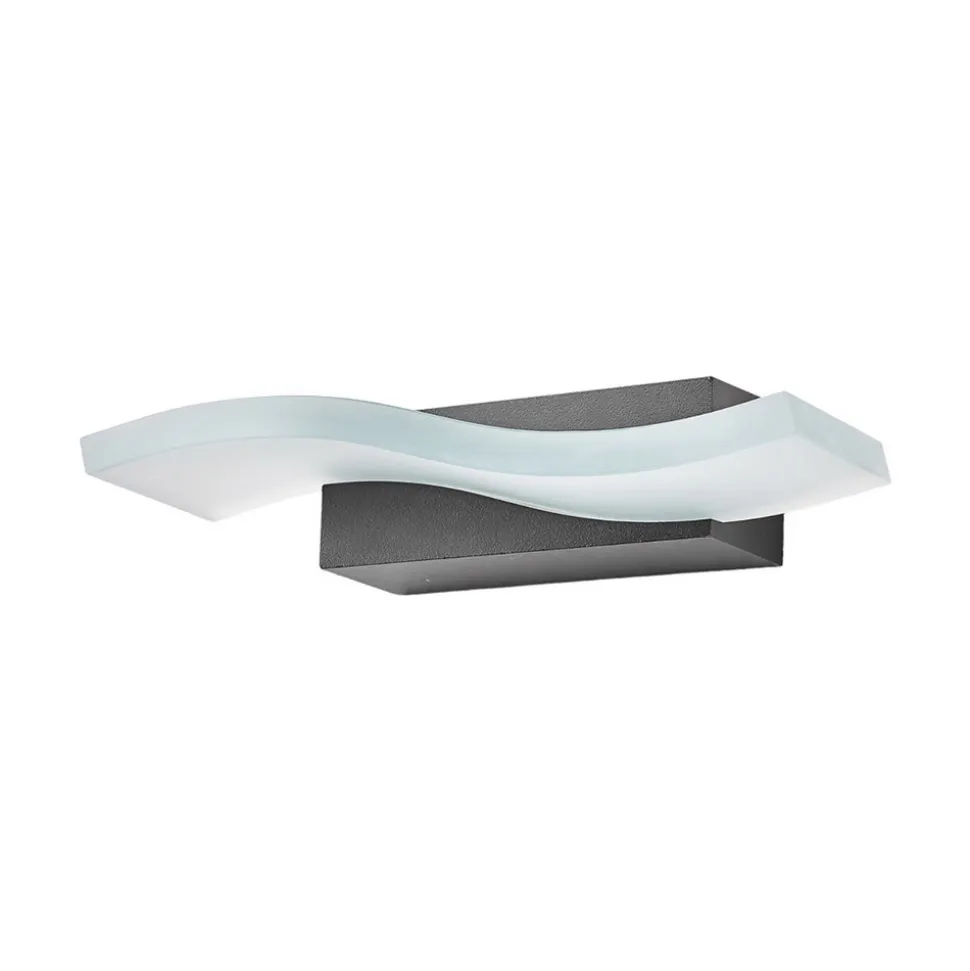 Bølgeformet LED-utevegglampe Jirka