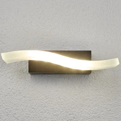 Bølgeformet LED-utevegglampe Jirka