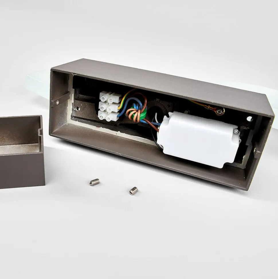 Bølgeformet LED-utevegglampe Jirka