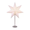 Bobo bordlampe, hvit, papirstjerne, høyde 51 cm, E14