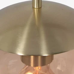 Bollique hengelampe, messing, Ø 20 cm, glass, 1 lyskilde, kuppel