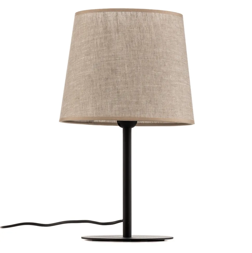 Bordlampe Chicago med skjerm i lin