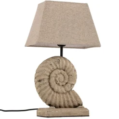 Bordlampe Conchiglia med dekorert fot
