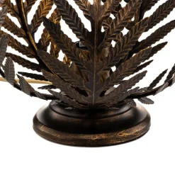 Bordlampe Felce som bregne i bronse, høyde 24 cm