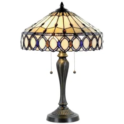 Bordlampe Fiera i Tiffany-stil