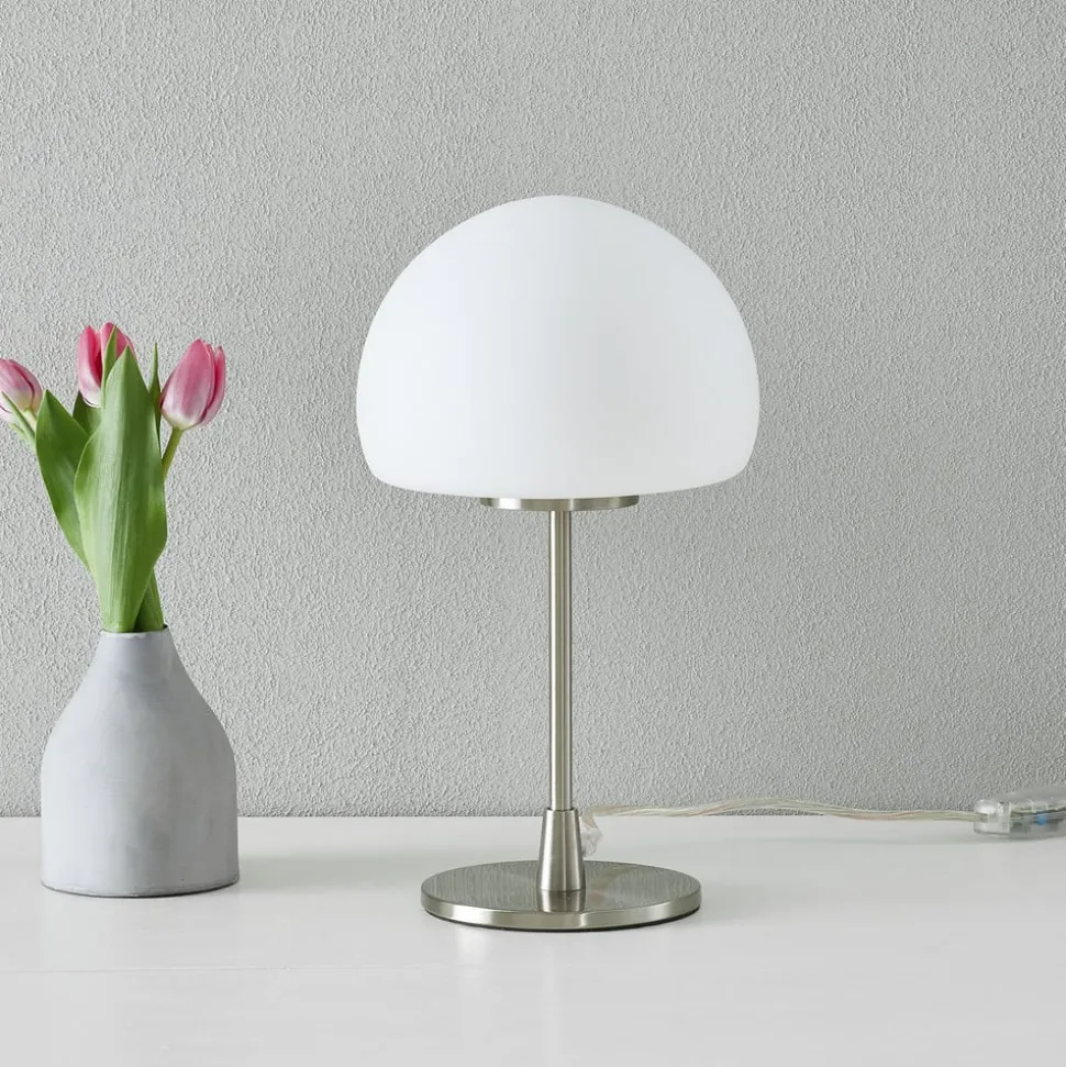 Bordlampe Gaia Big med berøringsfunksjon, hvit