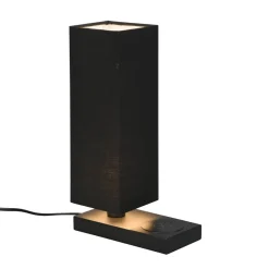 Bordlampe Haley med ladestasjon, svart