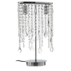 Bordlampe Laila med krystallhengsel, 2 lyskilder