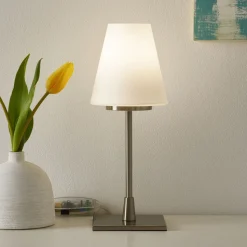 Bordlampe Lucy Big med berøringsfunksjon, hvit