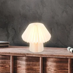 Bordlampe Origami av hvitt papir, 27x26cm