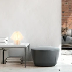 Bordlampe Origami av hvitt papir, 27x26cm