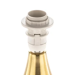 Bordlampe Ottone med tekstilskjerm, messing