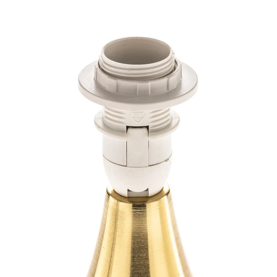 Bordlampe Ottone med tekstilskjerm, messing