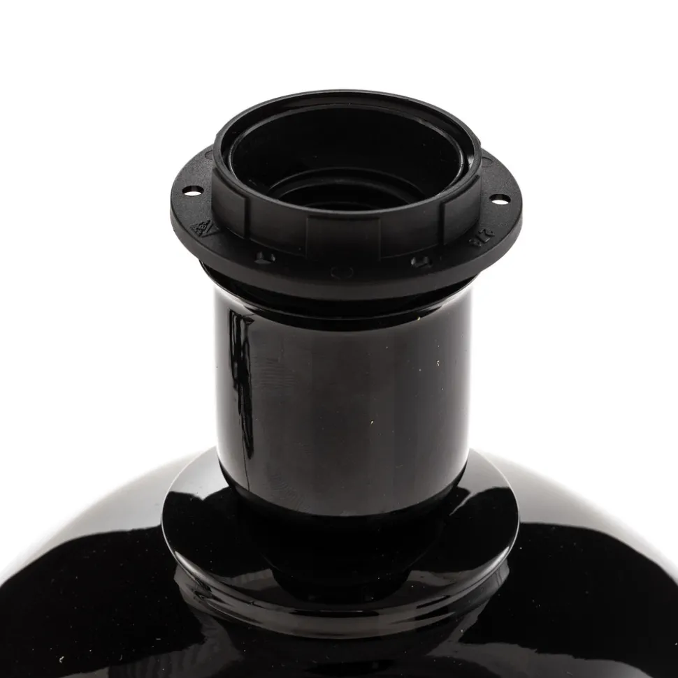 Bordlampe Palla, Ø 20 cm, svart/gull