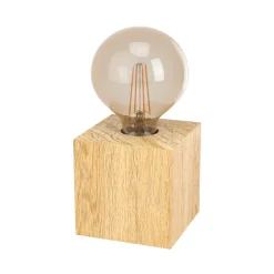 Bordlampe Prestwick 2 med trekube, natur