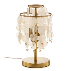 Bordlampe Ruben med perlemorsskiver