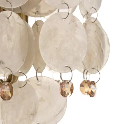 Bordlampe Ruben med perlemorsskiver