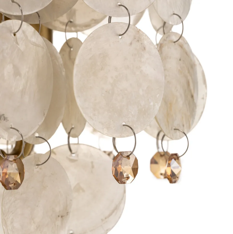 Bordlampe Ruben med perlemorsskiver