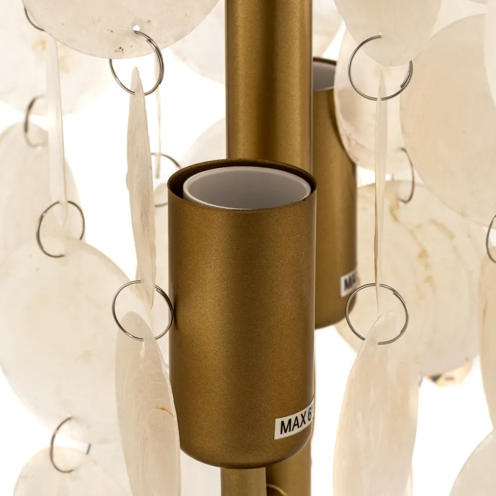 Bordlampe Ruben med perlemorsskiver