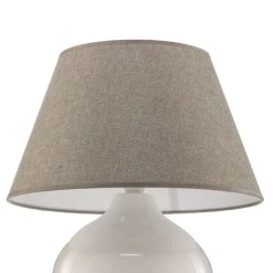 Bordlampe Sfera, høyde 53 cm, hvit/grå