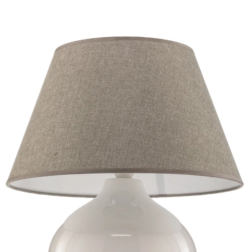 Bordlampe Sfera, høyde 53 cm, hvit/grå