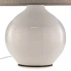 Bordlampe Sfera, høyde 53 cm, hvit/grå