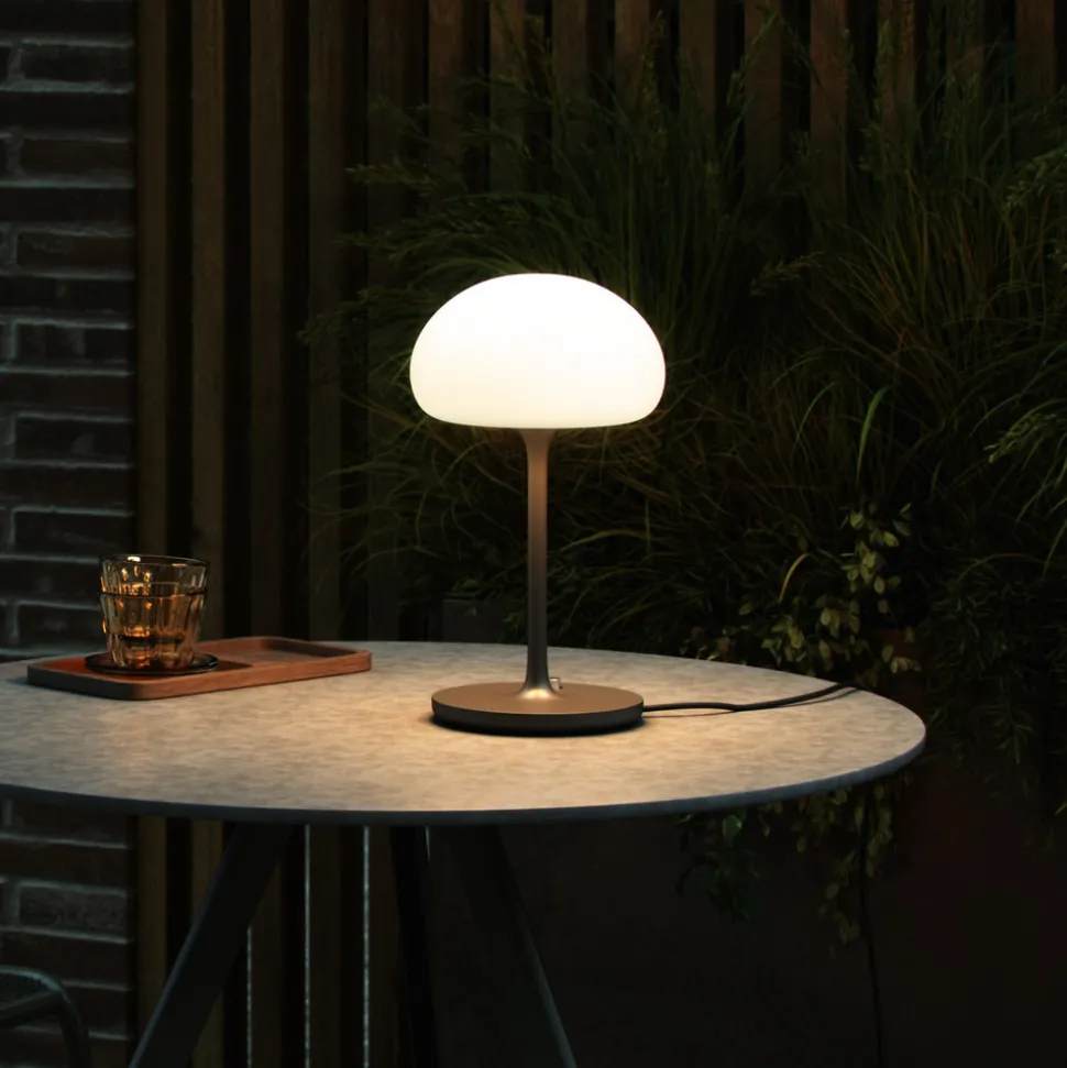 Bordlampe Sponge on a Stick med batteri, grå