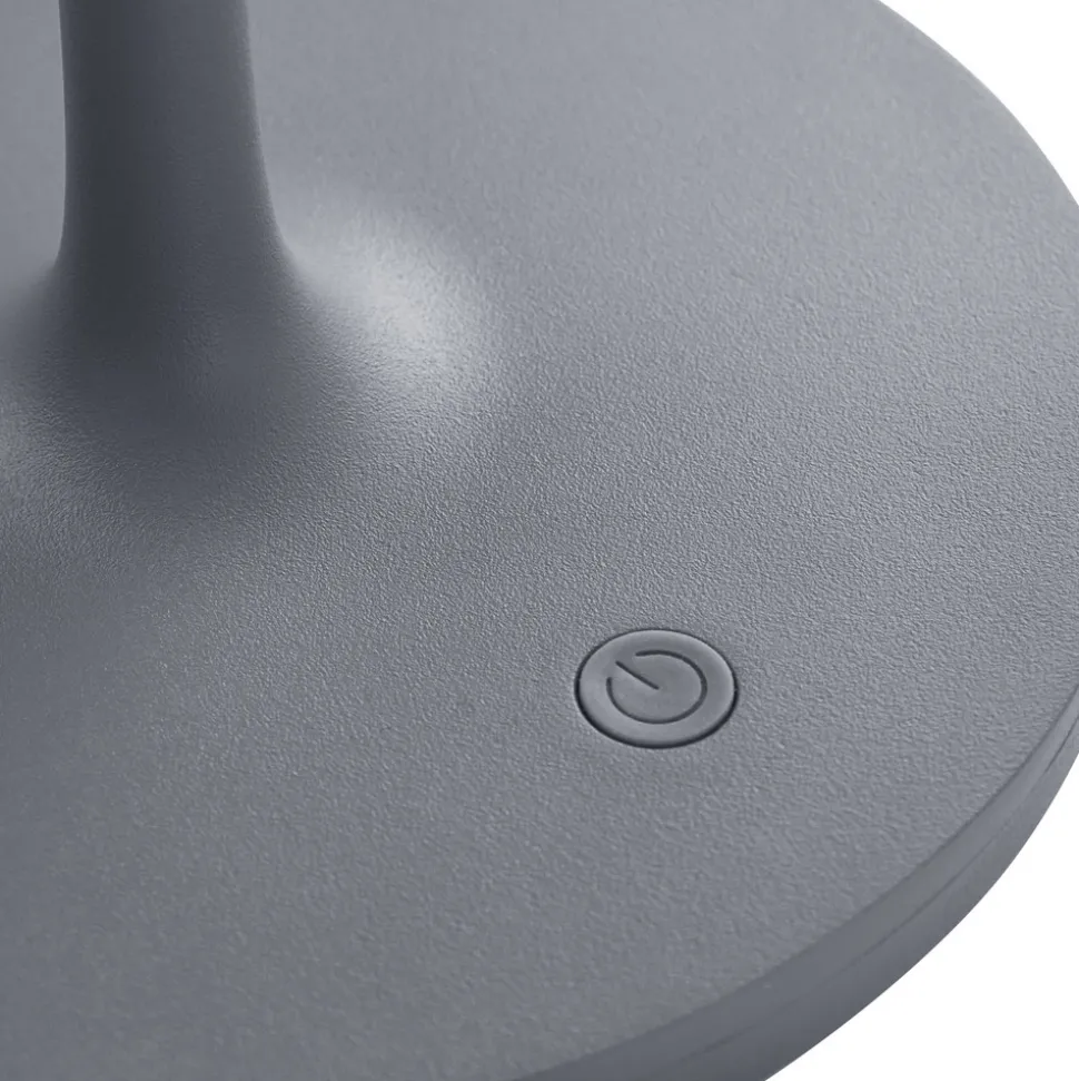 Bordlampe Sponge on a Stick med batteri, grå