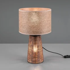 Bordlampe Straw av rattan