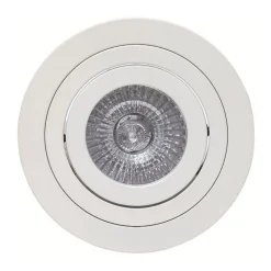 Básico innfellingslampe, rund, matt hvit